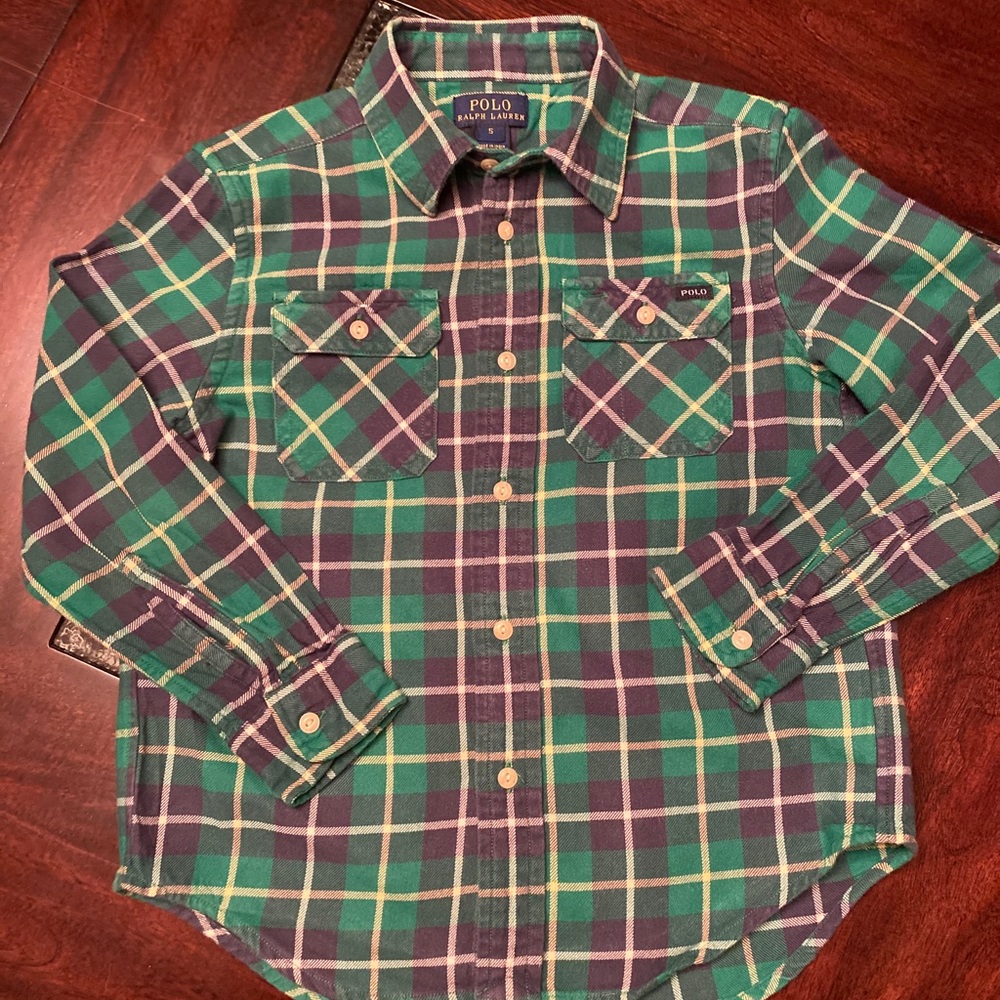 Little Boys Polo by RL Twill Button down shirt